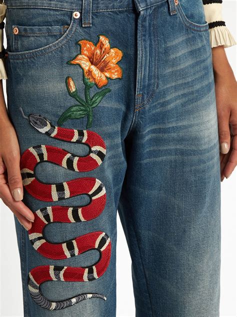 gucci pants with snake|gucci snake jeans reddit.